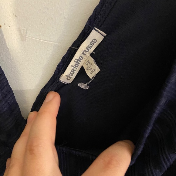 Navy Blue Charlotte Russe Dress - Picture 3 of 3